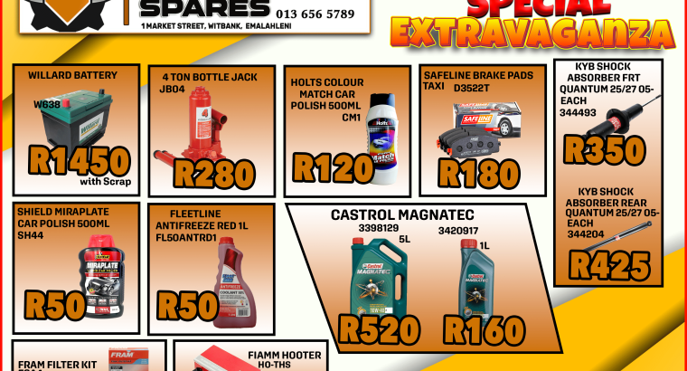 JULY EXTRAVAGANZA SPECIAL!