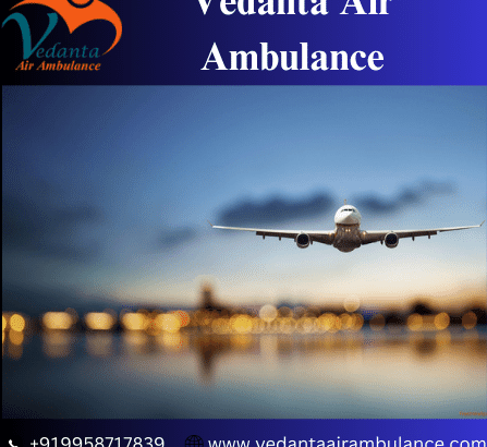 Get Vedanta Air Ambulance Service in Varanasi with Life-Care Vent
