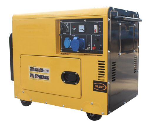 Silent Diesel Generator / 7.5KVA / 220V / 50 Hz / Air Cooled