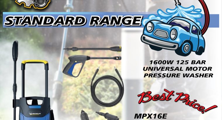 1600W 125BAR Universal Motor Pressure Washer for ONLY R2277.00!