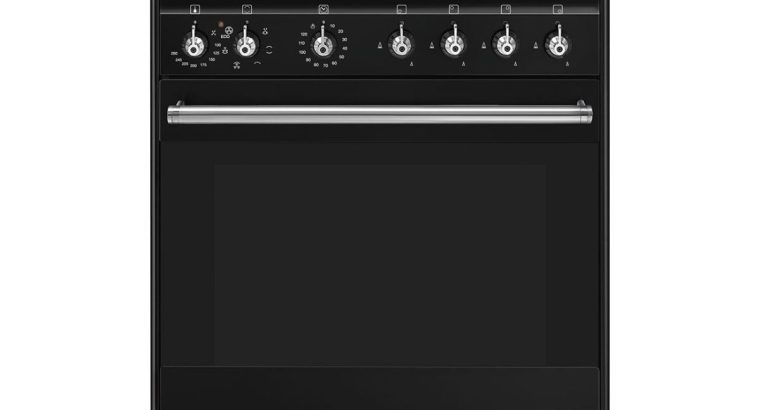 Smeg 60cmx60cm Black Cooker With Gas Hob – SSA60MBL2