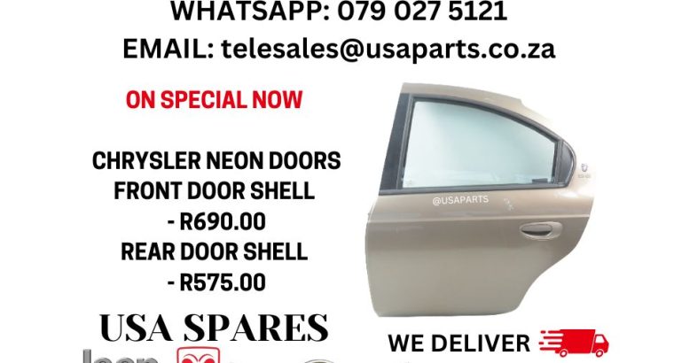 NOW ON SPECIAL – CHRYSLER NEON USED DOOR SHELL