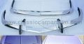 BMW 2000 CS (1965-1969) bumpers by stainless steel new