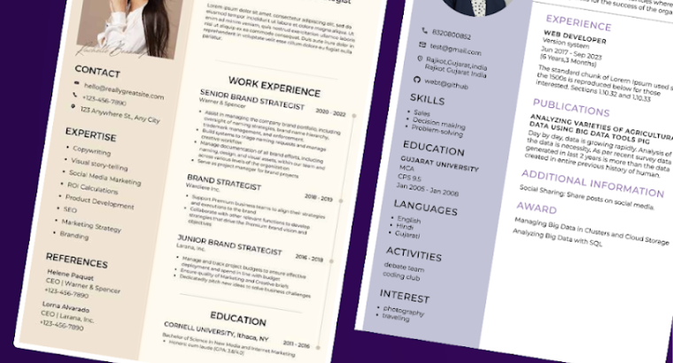 Resume Builder CV Maker