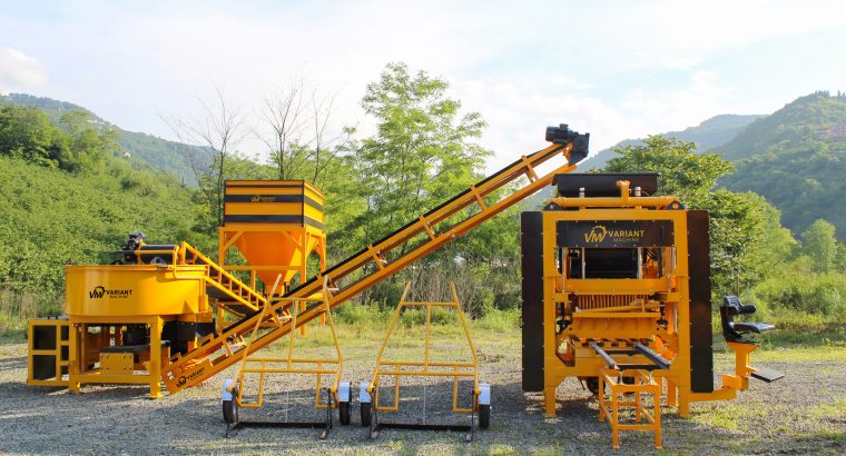 CONCRETE BLOCK, PAVER AND CURBSTONE MAKING MACHINE(SET)30.000USD!