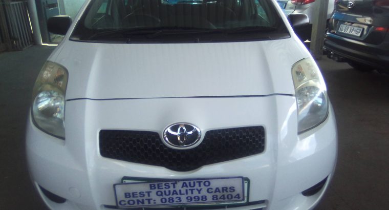 Pre-owned 2010 Toyota Yaris 1.3 Engine Capacity with Manuel Trans