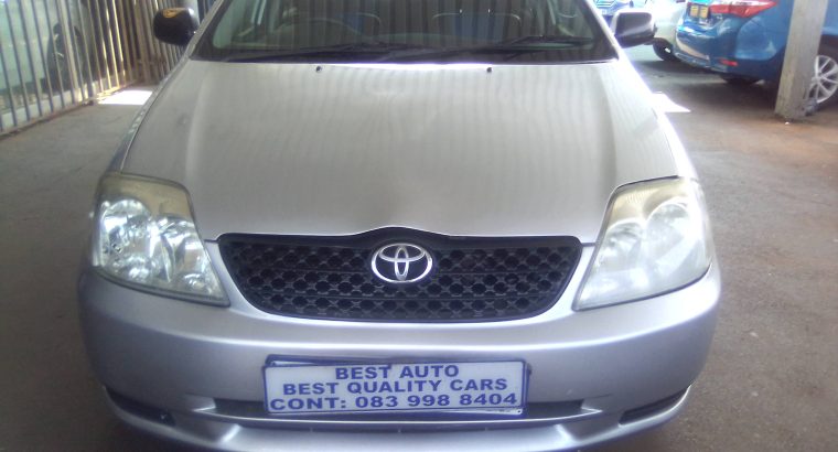 Pre-owned 2004 Toyota Corolla 1.4 Engine Capacity with Manuel Tra