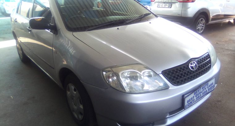 Pre-owned 2004 Toyota Corolla 1.4 Engine Capacity with Manuel Tra
