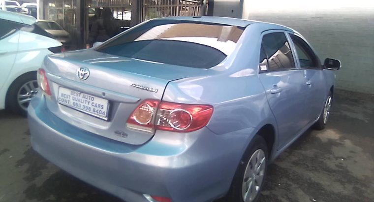 Pre-owned 2011 Toyota Corolla 1.3 Engine Capacity Prof