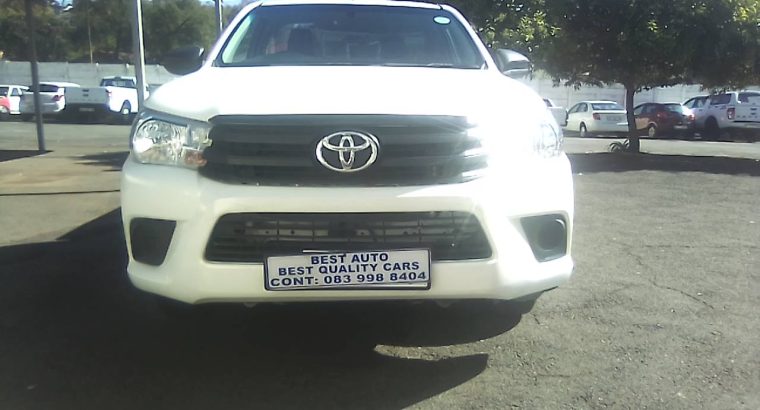 Pre-owned 2021 Toyota Hilux 2.0 Engine Capacity VVTI Petrol with