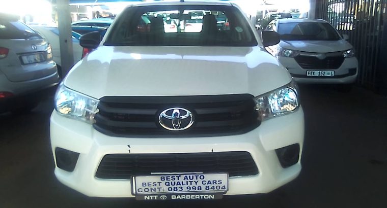 Pre-owned 2021 Toyota Hilux 2.0 Engine Capacity Single Cab with M
