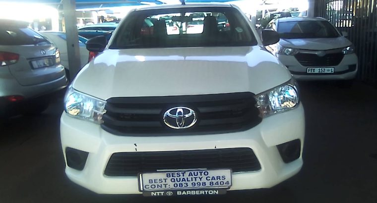 Pre-owned 2021 Toyota Hilux 2.0 Engine Capacity Single Cab with M