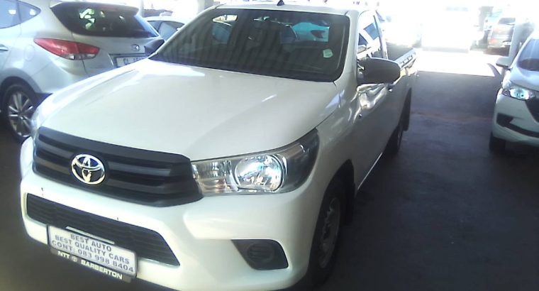 Pre-owned 2021 Toyota Hilux 2.0 Engine Capacity Single Cab with M