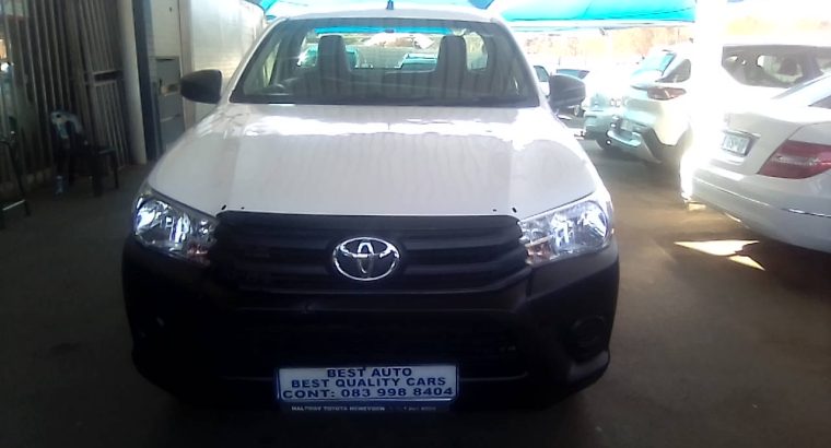 Pre-owned 2023 Toyota Hilux 2.0 Engine Capacity Single Cab VVTI P