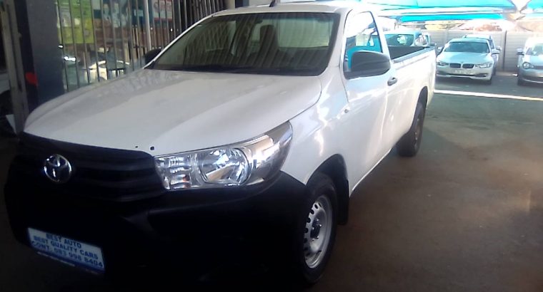 Pre-owned 2023 Toyota Hilux 2.0 Engine Capacity Single Cab VVTI P