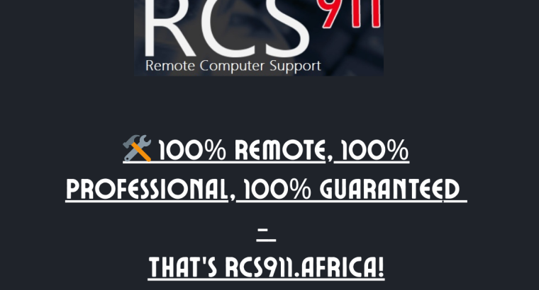 REMOTE COMPUTER SUPPORT (RCS911.AFRICA)