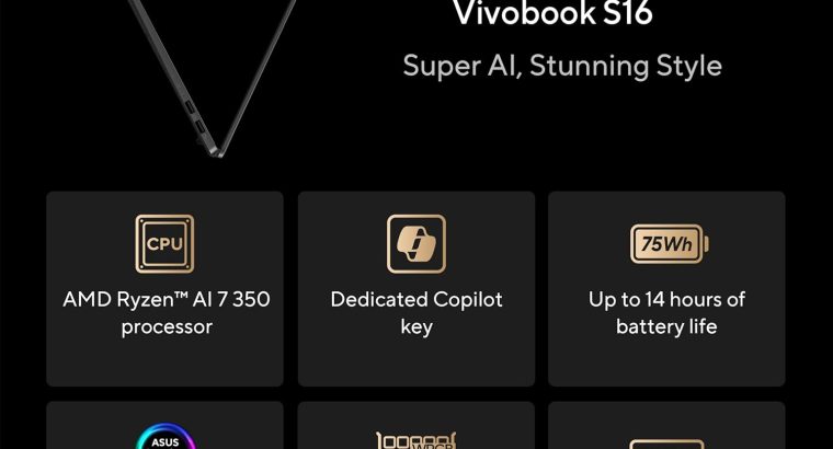 ASUS Vivobook S16 Laptop