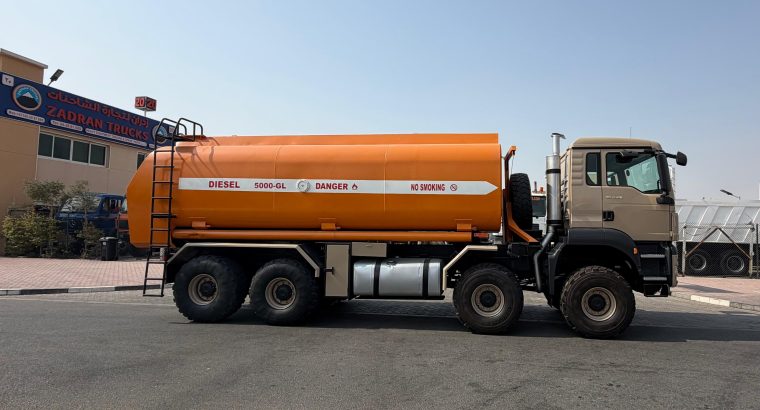 MAN TGS 41.480 DIESEL TANKER TRUCK 8X8