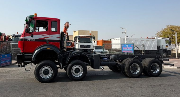 MERCEDES BENZ 3544 LONG CHASSIS TRUCK 8X6
