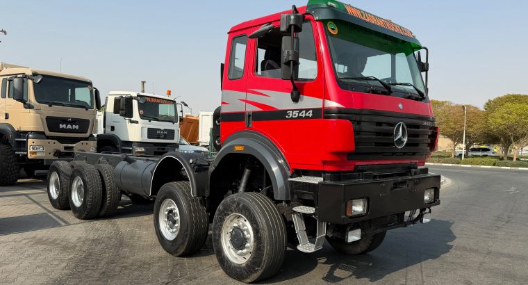 MERCEDES BENZ 3544 LONG CHASSIS TRUCK 8X6