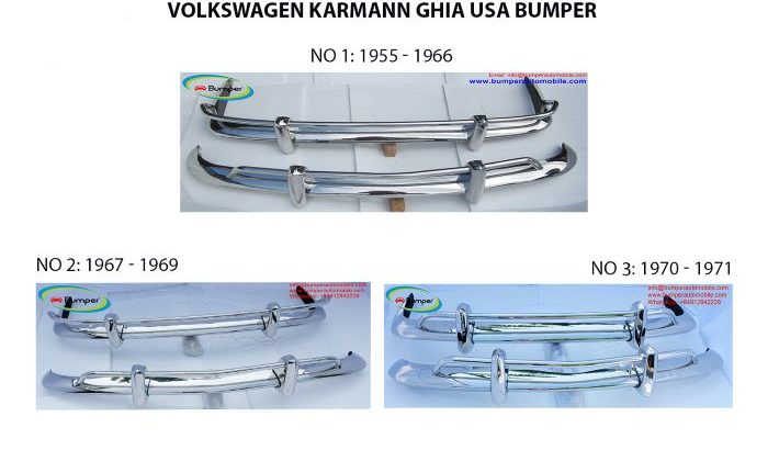 Volkswagen Karmann Ghia US type bumper (1955 – 1971)