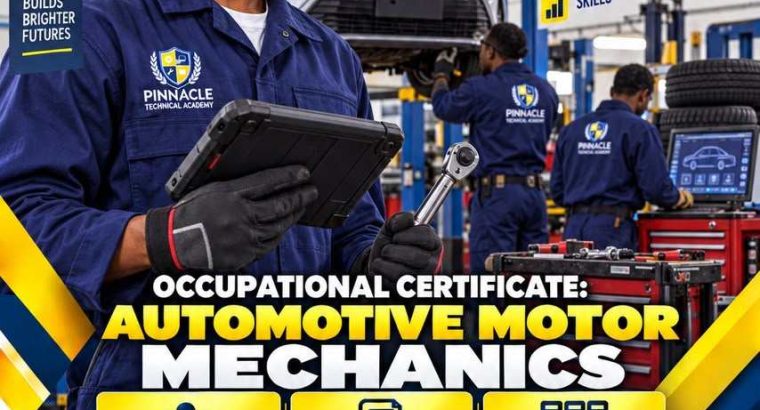 Register for the Motor Mechanics Course at Pinnacle Academy